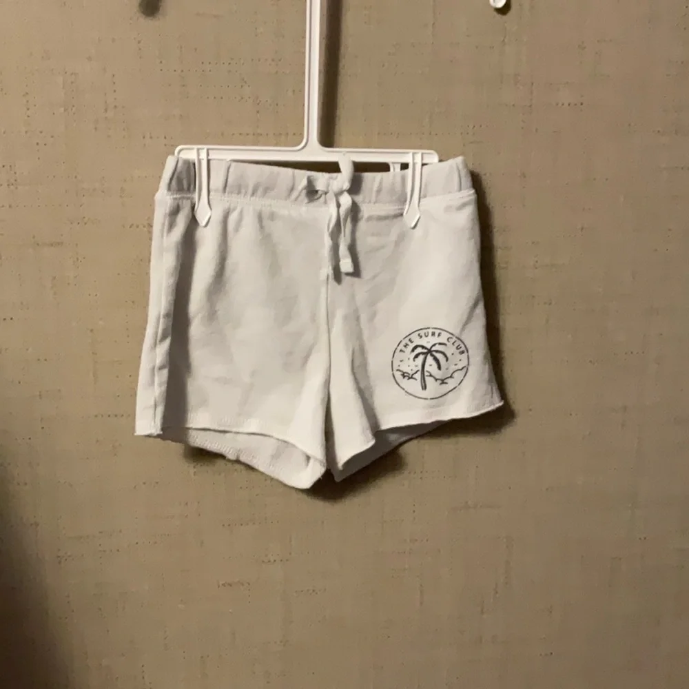 White Casual Athletic Shorts